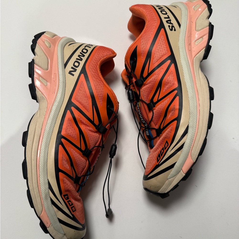 Salomon Women's Orange and Beige Trail Runners